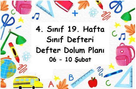 E Itim Retim Y L S N F Hafta Ubat Defter