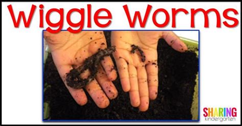 Wiggle Worms Sharing Kindergarten Worms Common Core Curriculum