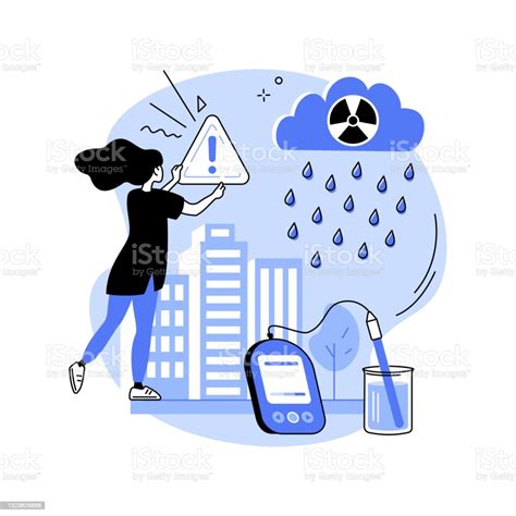 Acid Rain Abstract Concept Vector Illustration Stock Illustration