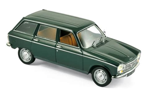 PEUGEOT 204 Break De 1969 Vert Antique Voiture De Collection NOREV 1 43