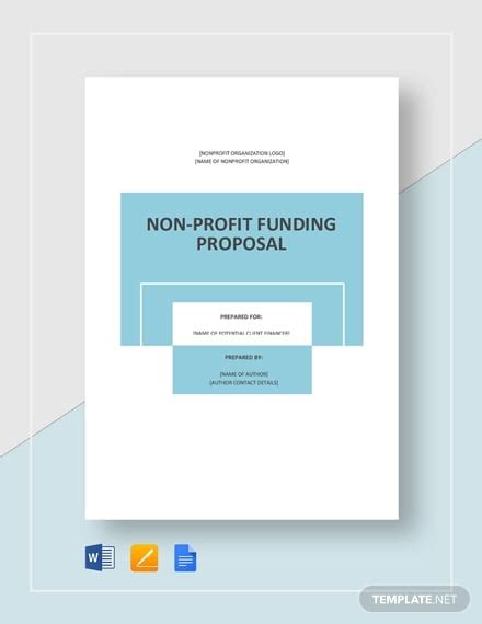 Non Profit Budget Proposal Template | PDF Template