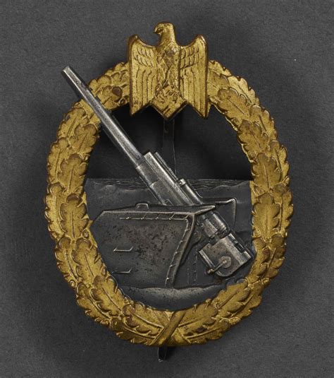 Kriegsmarine Coastal Artillery Badge By Schwerin Lakesidetrader