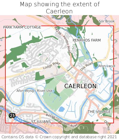 Where is Caerleon? Caerleon on a map