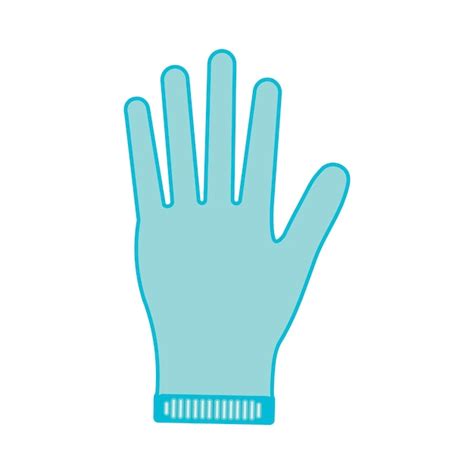 Plantilla de diseño de vector de icono de guantes Vector Premium