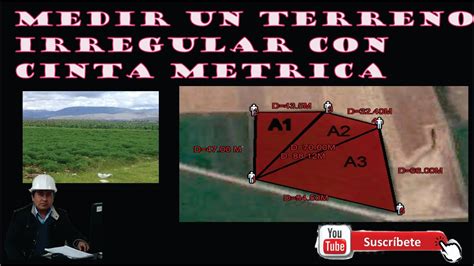 Calculo De Area De Un Terreno Irregular Facil Desde Cero Youtube