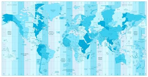 ᐈ Time zone map stock images, Royalty Free the united states time zones ...