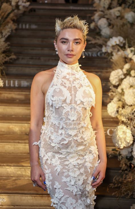 Florence Pugh See Through Dress Elle Style Awards Hot Celebs Home