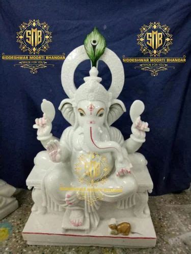 Lord Marble Ganesha Moorti In Marble Ganesh Statue Temple At Rs