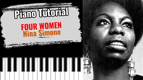 FOUR WOMEN Nina Simone Easy Piano Tutorial Lesson YouTube