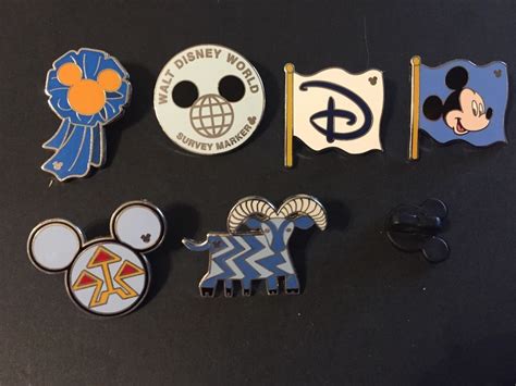 Disney Hidden Mickey Pin Series Iii Fun Icons Complete Set Of 6 W Completer Disney Pins