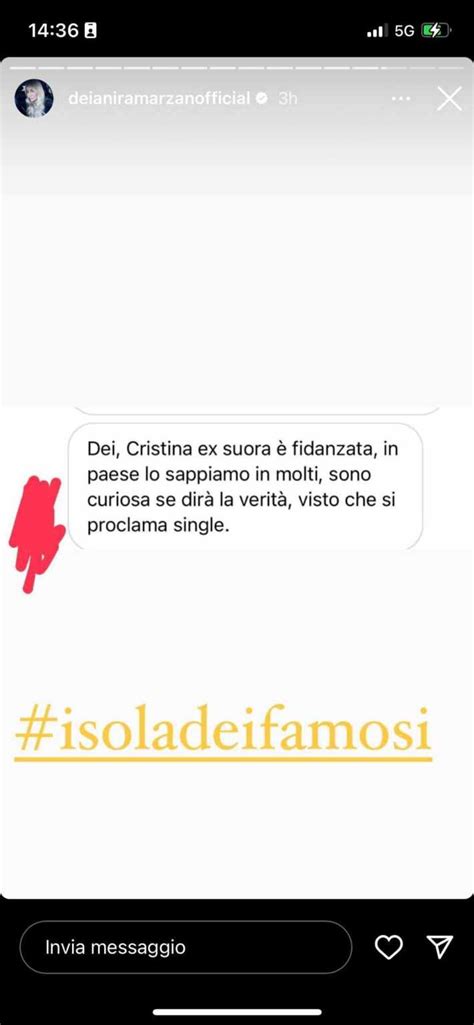 L Isola Dei Famosi Cristina Scuccia Ex Suor Cristina