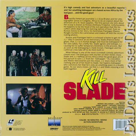 Kill Slade Laserdisc Rare Laserdiscs Not On Dvd