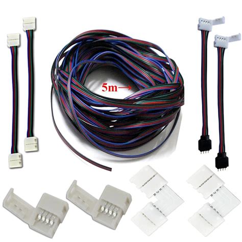 Led Strips Connectors Full Kits Jumper Corner Connector Rgb Extension