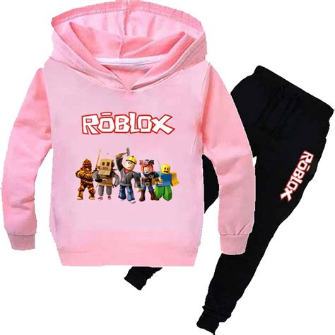 ROBLOX 2 Moda Baju Traje Kanak Perempuan Conjunto De Sudaderas Con