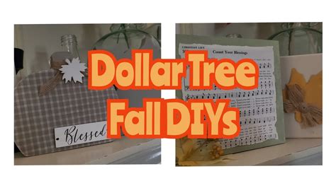 Dollar Tree Fall DIYs 2022 YouTube