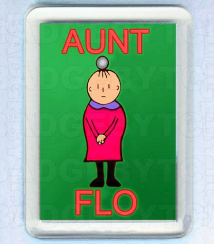 Bods Aunt Flo Small Fridge Magnet Retro Cool Ebay