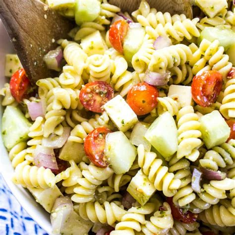 Italian Pesto Pasta Salad Recipe Real Housemoms