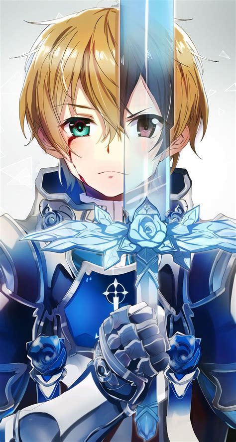 Eugeo And Kirito Blue Rose Swordman Sword Art Online Asuna Kirito Sword Film Anime Art Anime