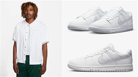 Nike Dunk Low White Pure Platinum Shirts and Outfits