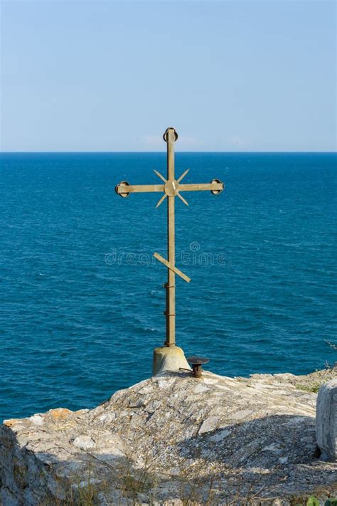 Bulgaria Cape Kaliakra Orthodox Cross Stock Photo Image Of