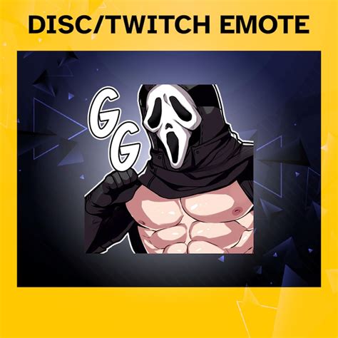 Ripped Ghostface Gg Dbd Emote Custom Twitch Emotes Funny Etsy