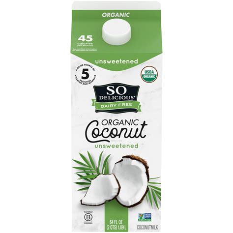 Save On So Delicious Dairy Free Coconut Milk Beverage Unsweetened