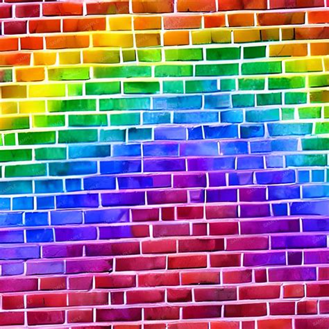 Rainbow Brick Wall – Pattern Crew