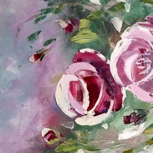 Painting Tutorial Roses Art Lesson English Art Tutorial How to Paint Roses With a Palette Knife ...