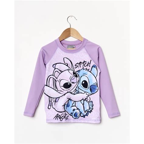 Remera Uv Nena Stich Disney