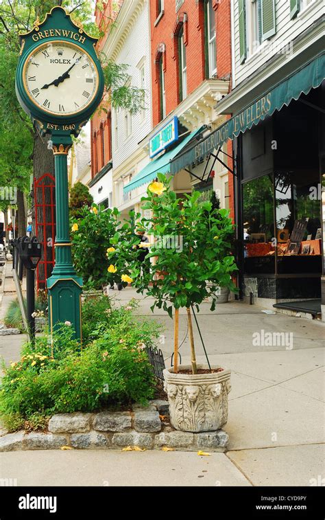 Downtown Greenwich, Connecticut Stock Photo - Alamy