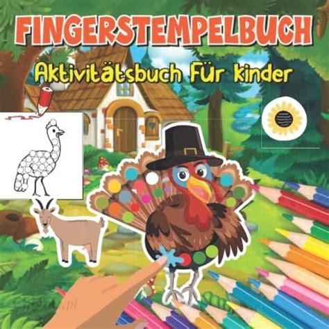 Fingerstempelbuch Aktivitätsbuch für kinder Malen Kritzeln und