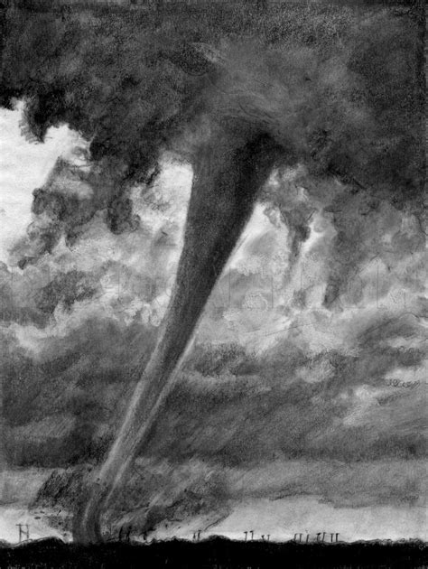 How To Draw A Realistic Tornado, Draw Realistic Tornadoes, Step by Step ...