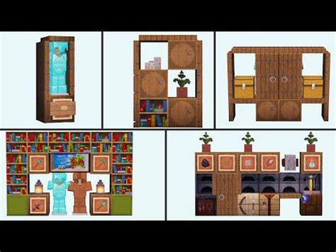 Useful Furniture Designs Minecraft Tutorial YouTube