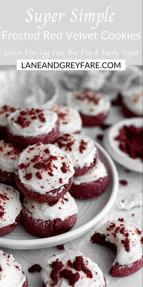 Red Velvet Cream Cheese Cookies Lane And Grey Fare Recipe Gluten Free Cookie Recipes Gluten