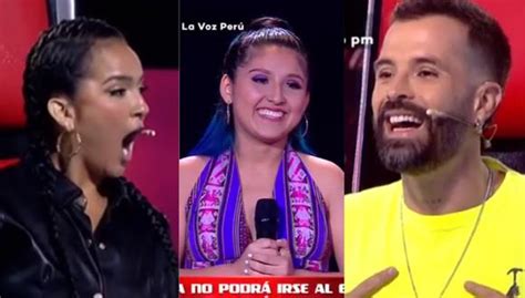 La Voz Perú Daniela Darcourt molesta con Mike Bahía bloquear silla