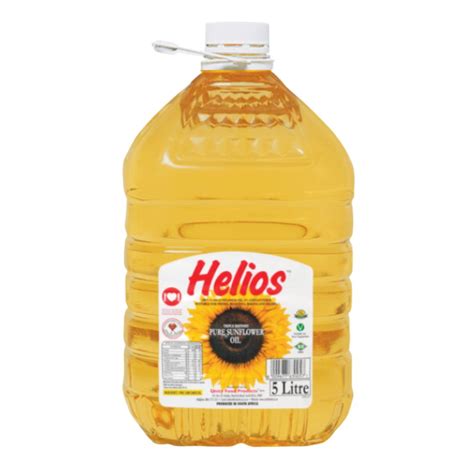 Helios Pure Sunflower Oil Bottle 5lt Superb Hyper