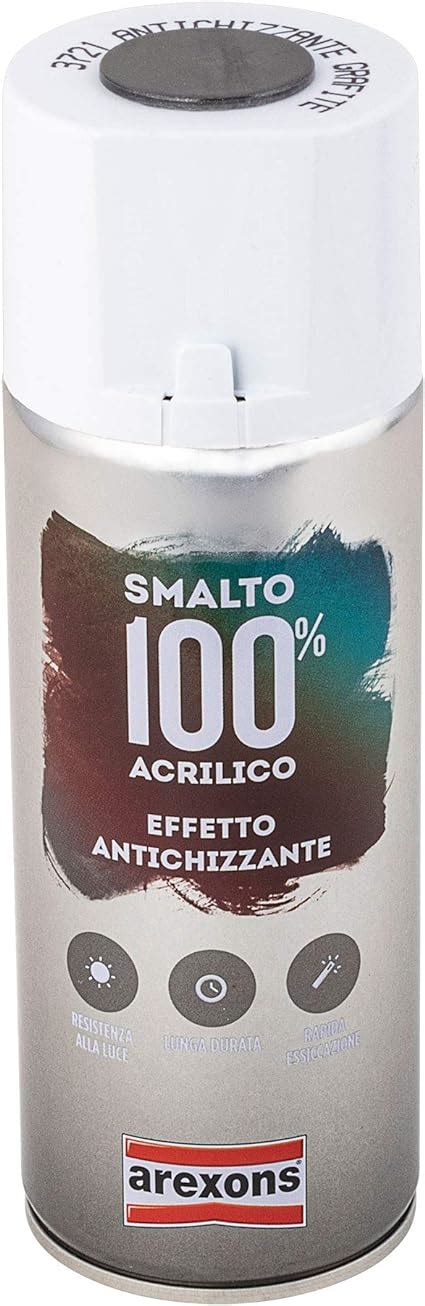 AREXONS SMALTO 100 ACRILICO ANTICHIZZANTE Smalto Spray Grafite 400 Ml