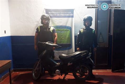 Personal Policial Recuperó Una Motocicleta Robada Mientras Realizaba Recorridos Preventivos