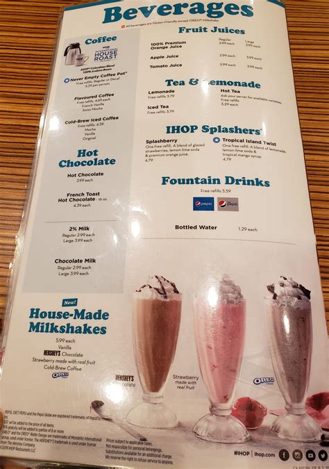 Ihop Menus In Moncton New Brunswick Canada