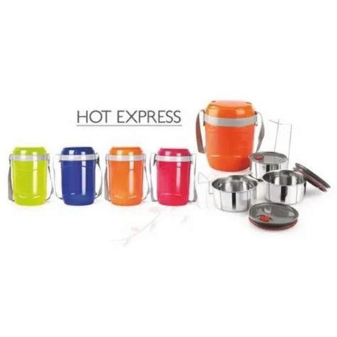 Plastic And Stainless Steel Cello Hot Express Insulated Lunch Carrier At In New Delhi