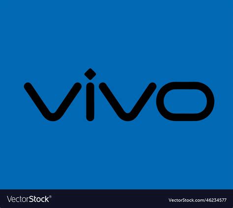 Vivo brand logo phone symbol name black design Vector Image