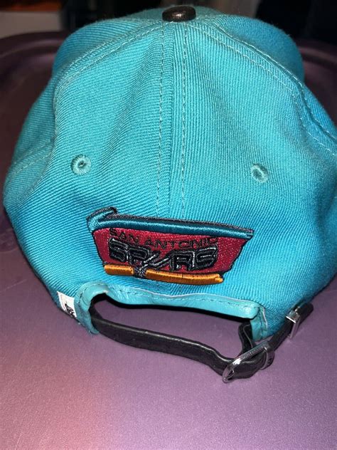 San Antonio Spurs Original Teal Leather Strapback Pro Standard Nba Cap