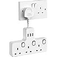 Mscien Multi Plug Adaptor Plug Socket Extension With Usb Slots Way