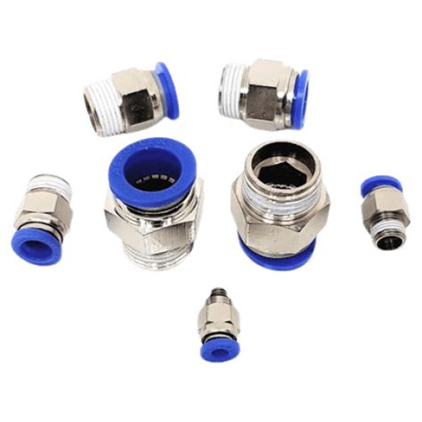 Pneumatic Fittings Push Male Connector M5 X 4mm 6mm 8mm Industrial