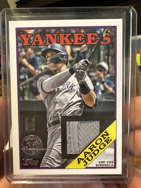 2023 Topps Series 1 Aaron Judge Unique 1988 Relic Card Game Used No