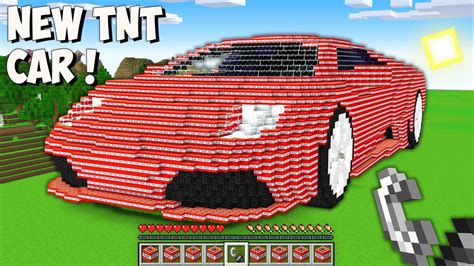 This Is The Biggest Tnt Sport Cart In Minecraft I Found Giant Tnt Car