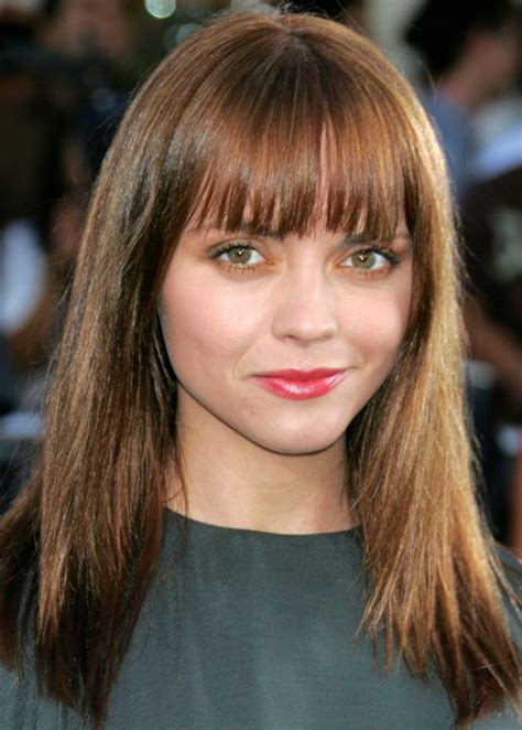 Flattering Examples Of Bangs For Round Faces