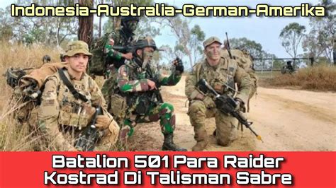 Pasukan Yonif PR 501 Bajra Yudha Kostrad Di Latma Talisman Sabre YouTube