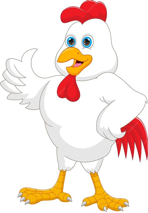 Premium Vector Cute Chicken Thumbs Up Cartoon