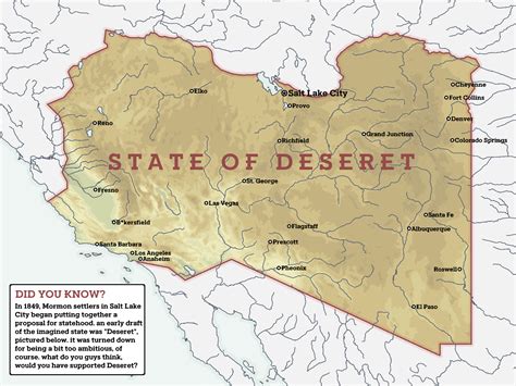 The Proposed State of Deseret : r/imaginarymaps